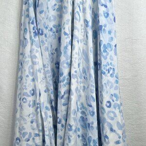 Goa by Japna LG Blue & White Beach Cover-up Pom Fringe Vacation Resort BoHo Hipp